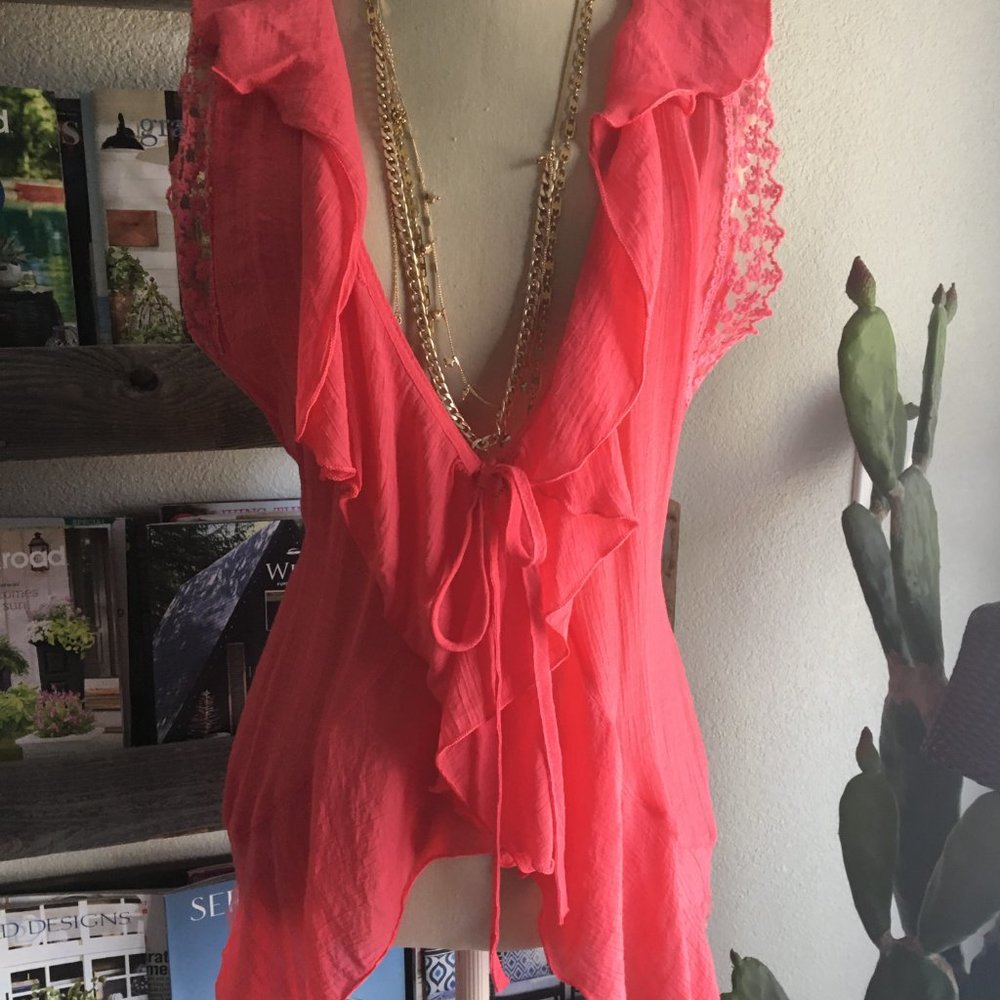 Forgotten Grace Lace Tie Top L
